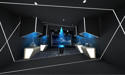 现代科技展台3D模型下载